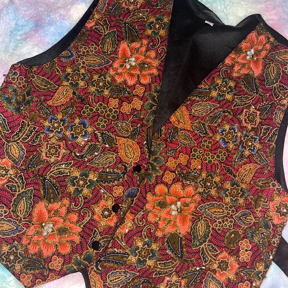 Vintage sequin vest